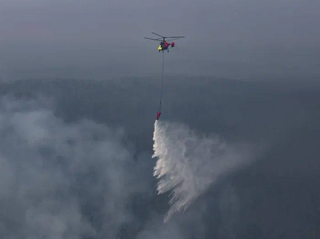 Тюменские власти зафрахтовали четыре вертолета для тушения лесных пожаров