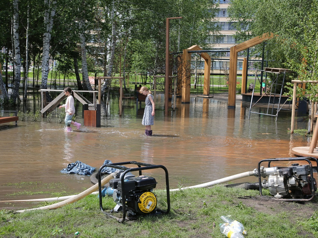 После потопа в Плеханово рядом с новым сквером проложат ливневую канализацию