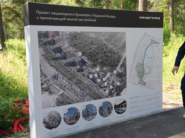 Вдоль нового тюменского парка проложат пешеходный бульвар